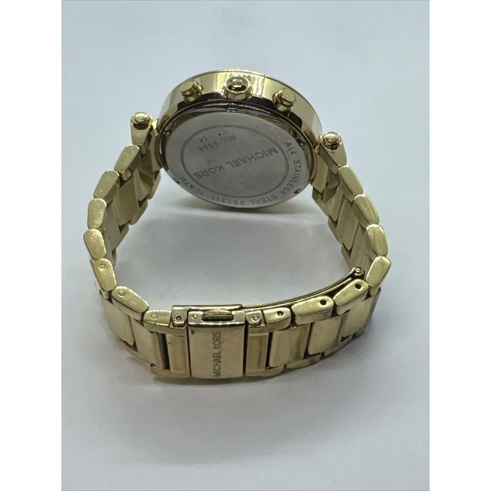 Michael Kors Parker MK5354 Women's Gold Stainless Steel Analog Dial Watch JNA377